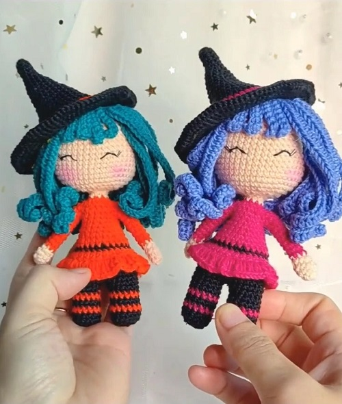 15 Witch and Wizard Doll Free Crochet Patterns
