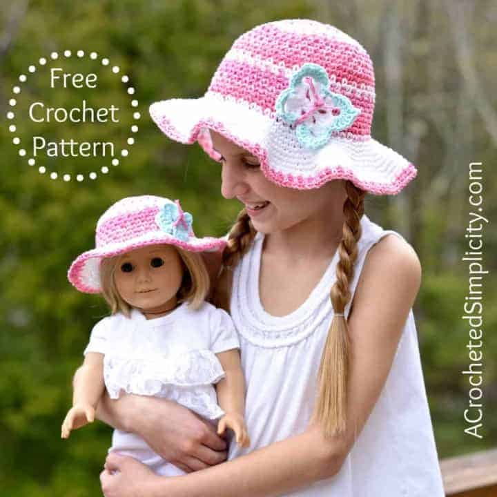 16 Crochet Straw Hat Pattern For Newborn Babies