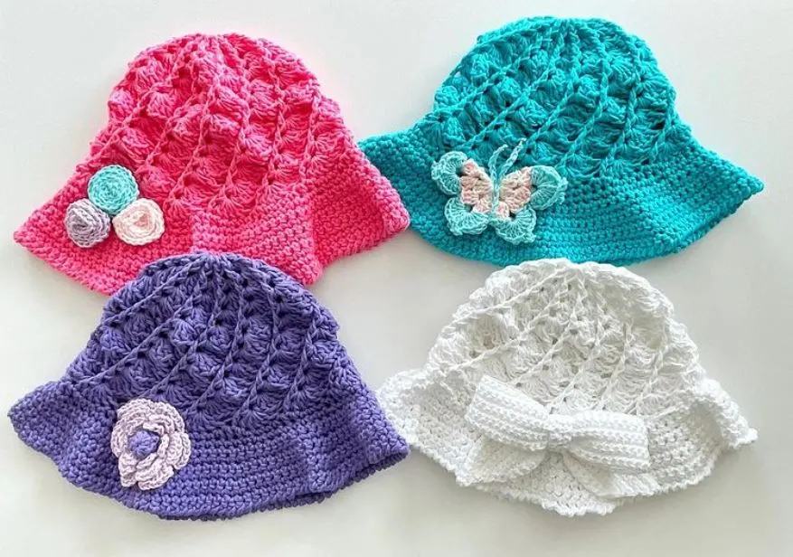 16 Crochet Straw Hat Pattern For Newborn Babies