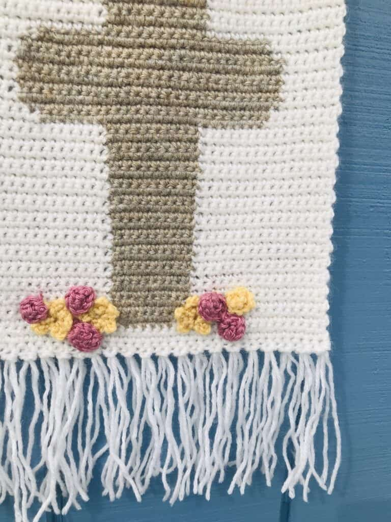 Crochet Easter Cross Wall Hanging – FREE Pattern