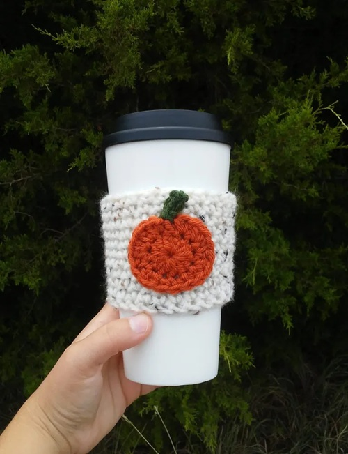 Fall Cup Cozy Free Crochet Patterns Ideas