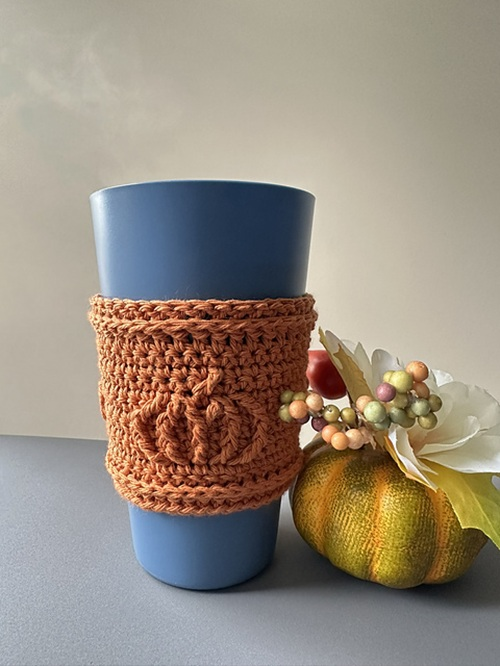 Fall Cup Cozy Free Crochet Patterns Ideas