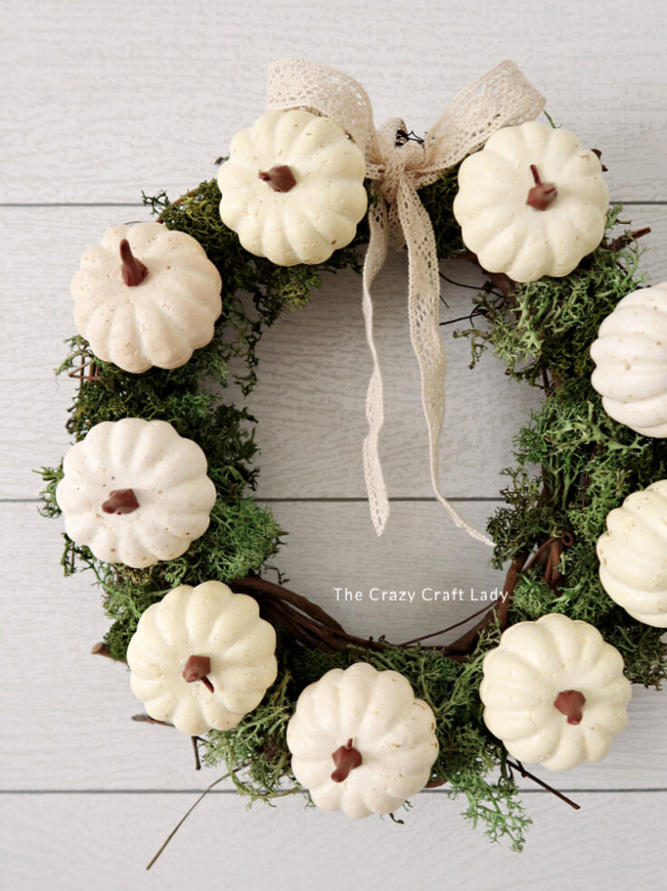 crochet pumpkin wreaths