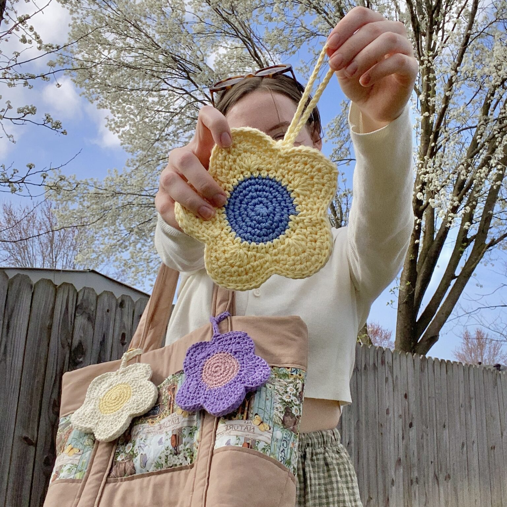 Flower Pot Coaster Crochet Pattern Free