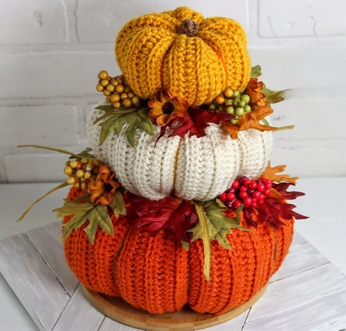  Crochet Pumpkin Home Decor Patterns