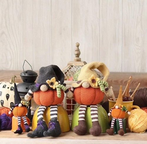  Crochet Pumpkin Home Decor Patterns