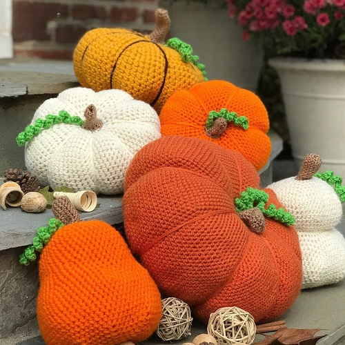  Crochet Pumpkin Home Decor Patterns